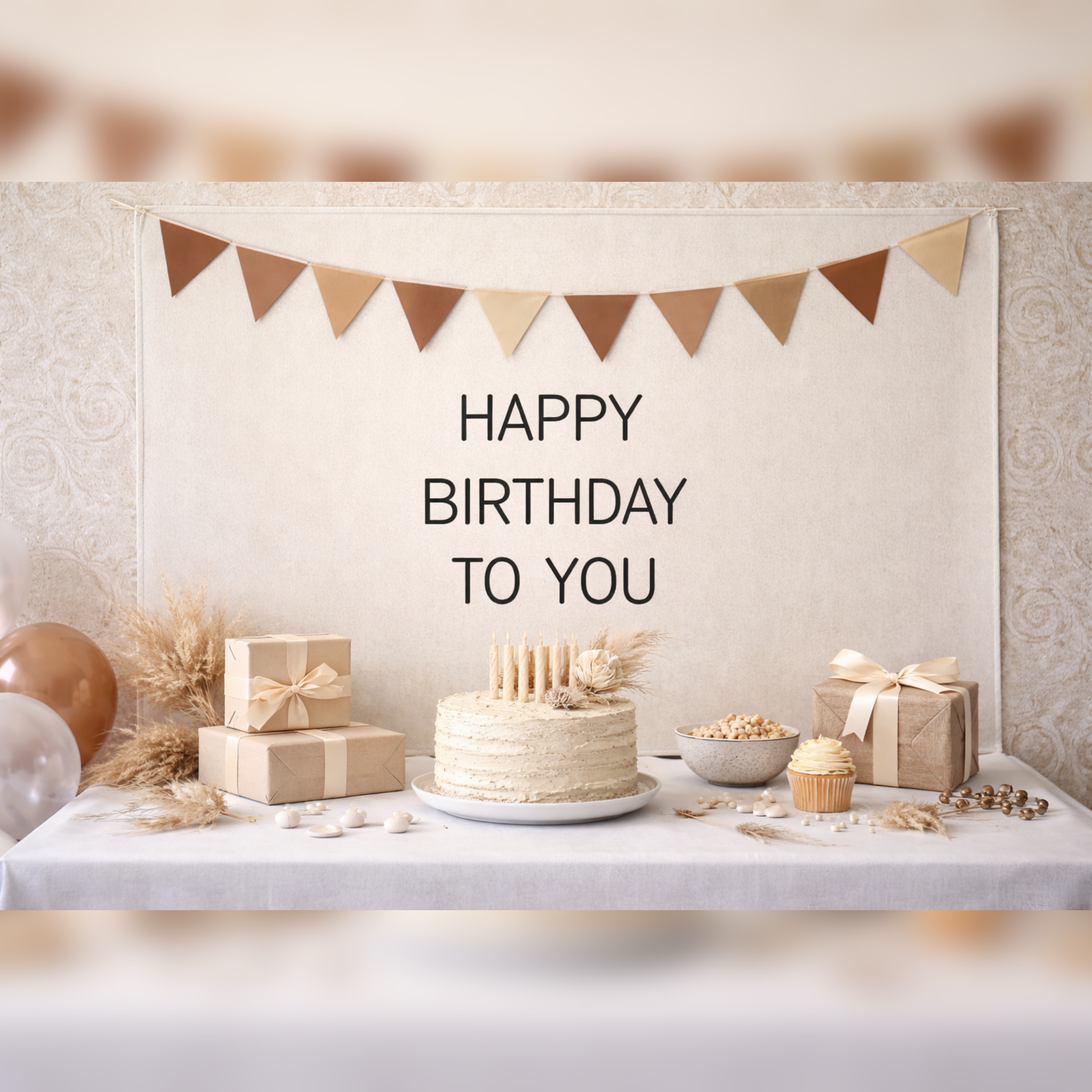 بنر و ریسه تولد رنگی 